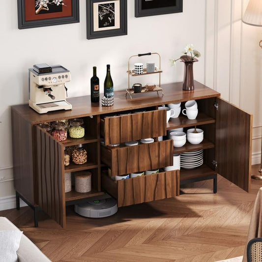 Buffet en chene et MDF pour un buffet de choix