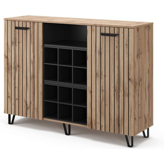 Nouveau meuble TV en chene et panneau de particules