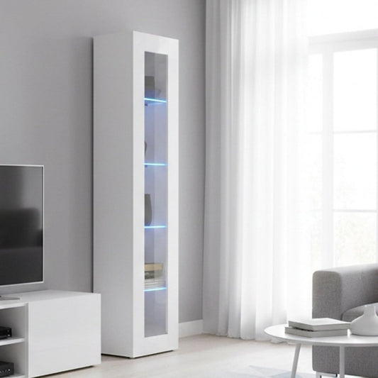 Buffet avec plateau en verre trempe gris