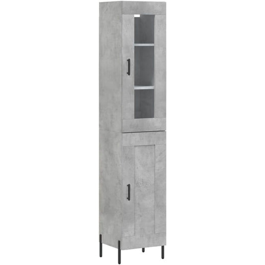 Intemporel, Vaisselier gris style luxe en bois