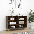92 x 32 x 19 cm commode gris clair structure metallique