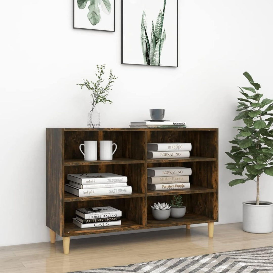 92 x 32 x 19 cm commode gris clair structure metallique