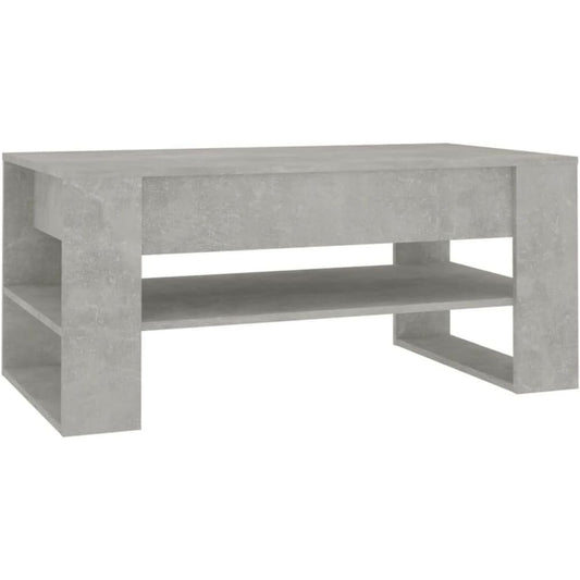 Table basse gris en bois d'ingenierie pour sejour