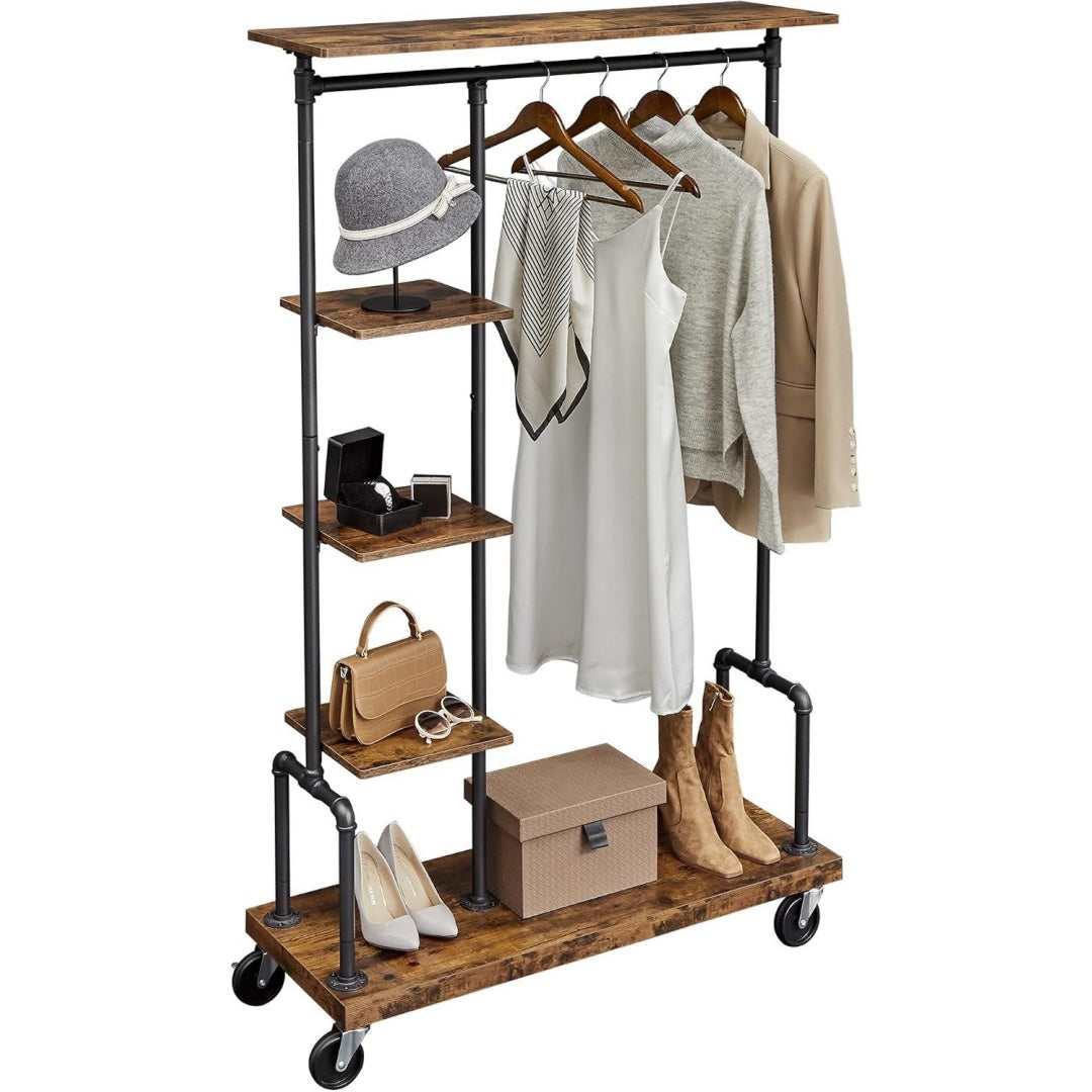 Arbre a chapeaux gris, solution de rangement style industriel