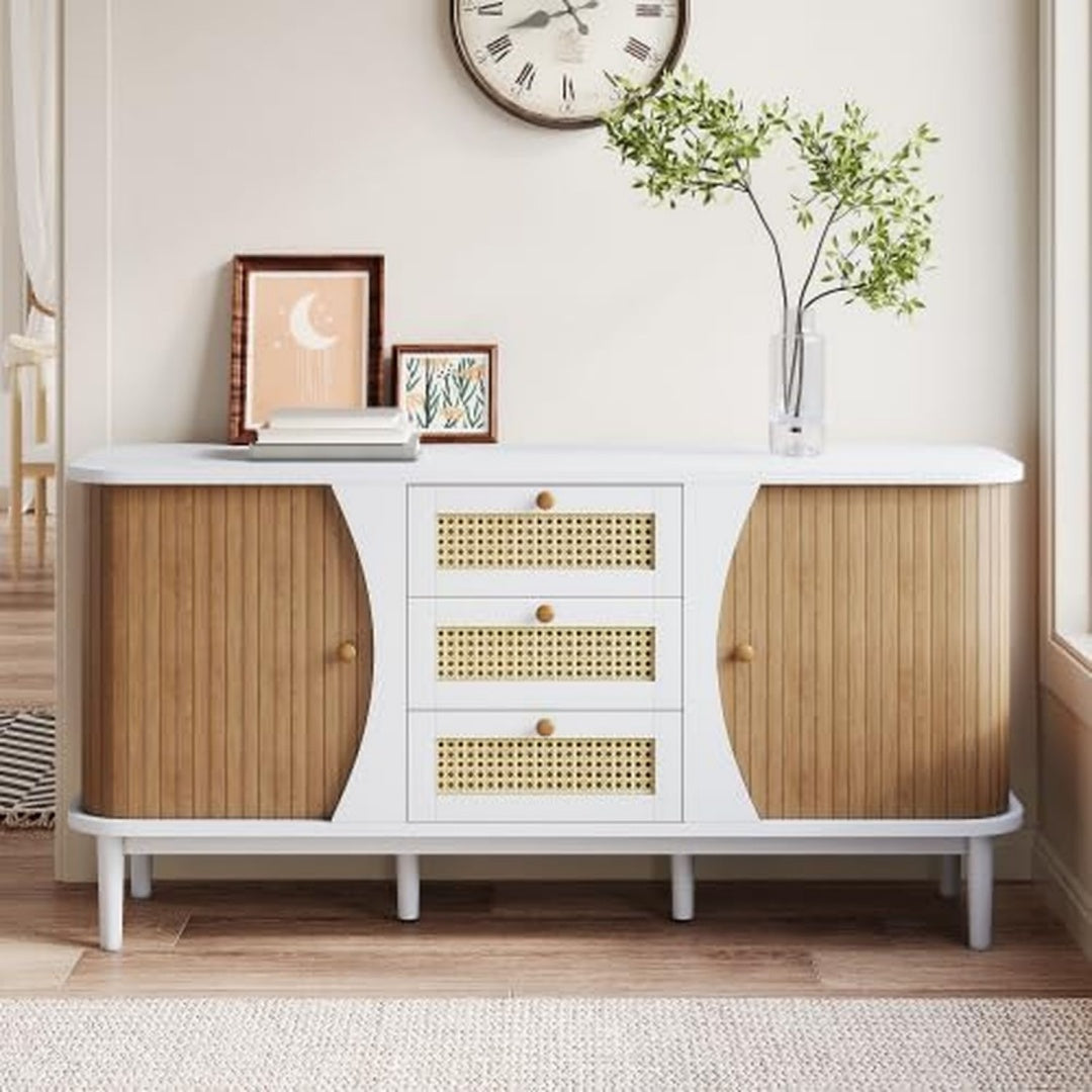Commode contemporaine en bois massif