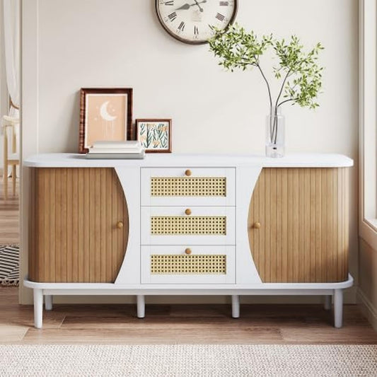 Commode contemporaine en bois massif