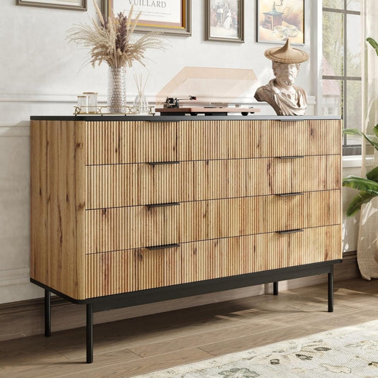 Buffet marron pour un dressage soigne