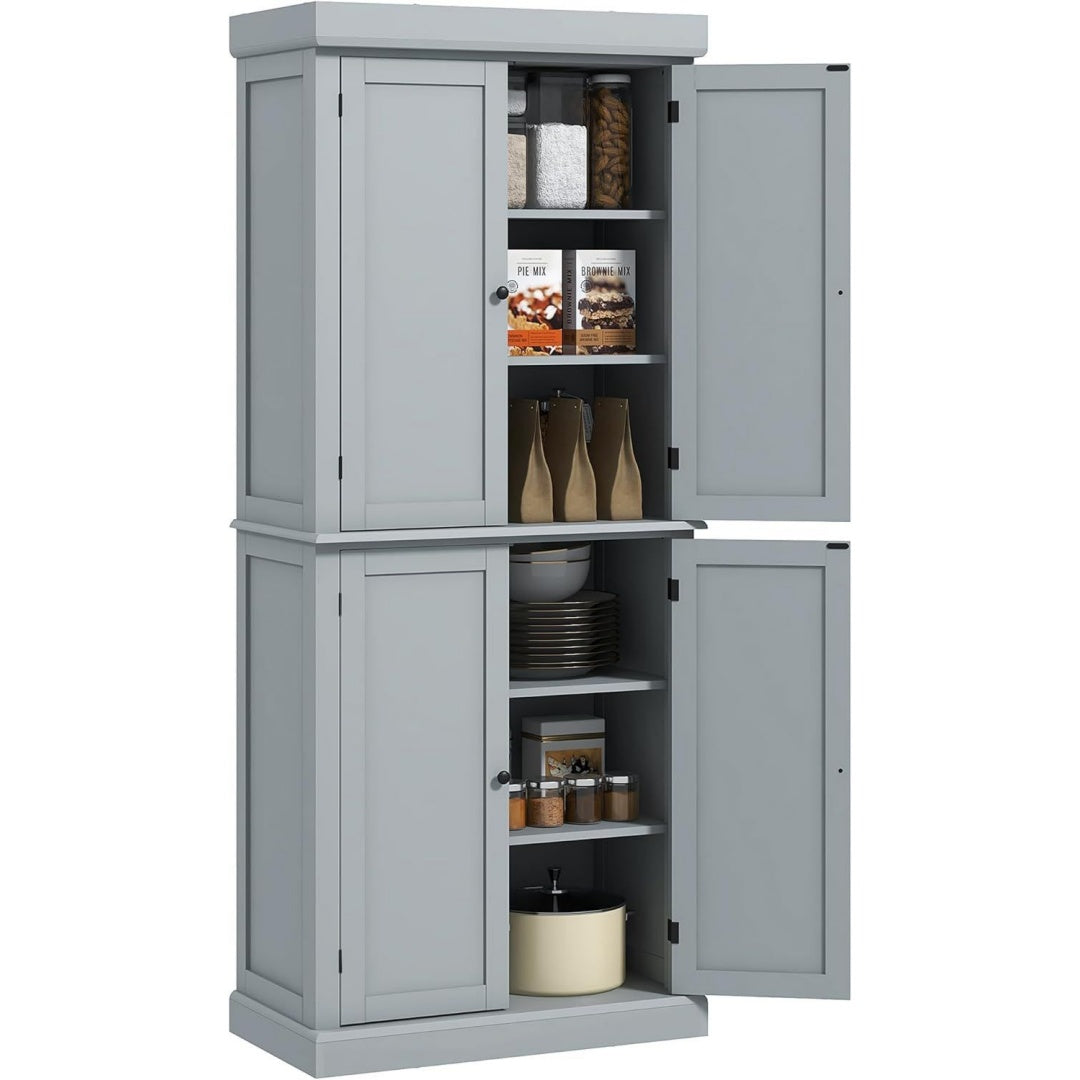 Sideboard gris, solution de rangement allure contemporaine