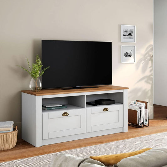 Moderne console TV gris clair 110 x 50 x 40 cm