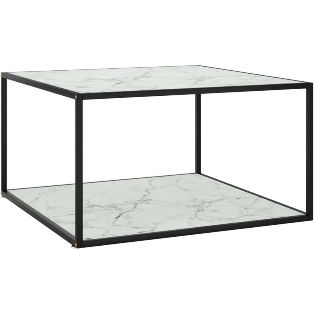 Table basse gris en acier 90 x 90 x 50 cm