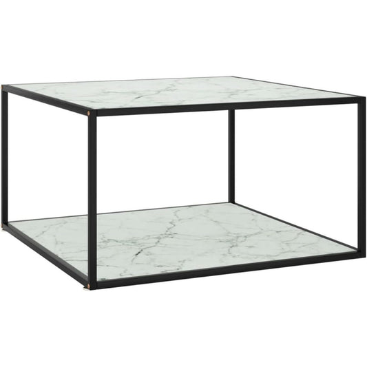 Table basse gris en acier 90 x 90 x 50 cm